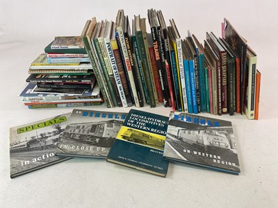 Lot 295 - Train related books, a quantity of steam and...