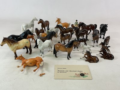 Lot 229 - BESWICK: a collection of horses of various...