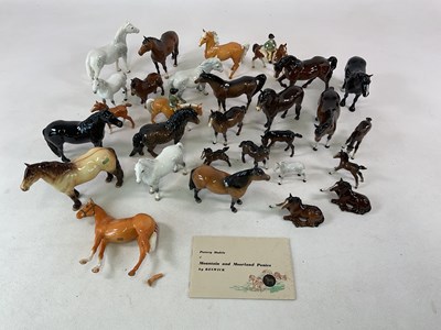 Lot 229 - BESWICK: a collection of horses of various...