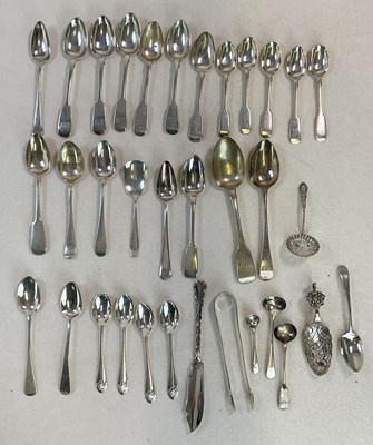 Lot 447 - A quantity of silver flatware comprising...