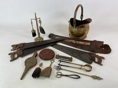 Lot 148 - A group of mixed metalware, including three...