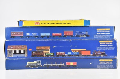 Lot 132 - HORNBY; four model railway sets, including...