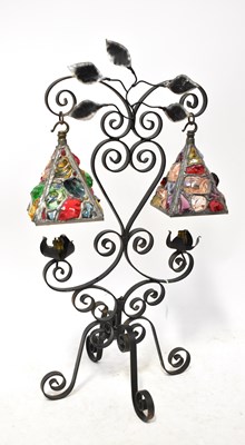 Lot 107 - PETER MARSH; a mid-20th century wrought iron...