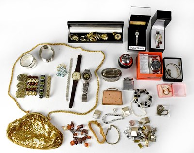 Lot 1116 - A quantity of costume jewellery, to include a...