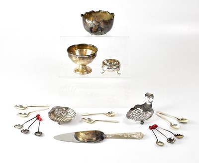 Lot 937 - A group of hallmarked silver items, comprising...