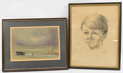 Lot 299 - IAN WILSON; watercolour, 'After the Sun',...
