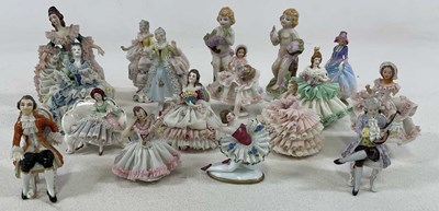 Lot 230 - A collection of Dresden and Royal Doulton...