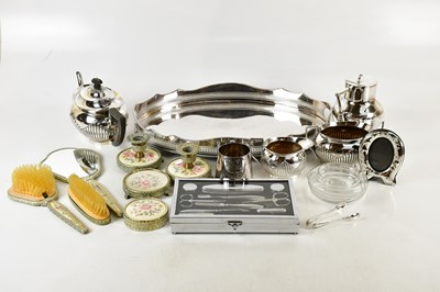 Lot 23 - A collection of assorted silver plate...