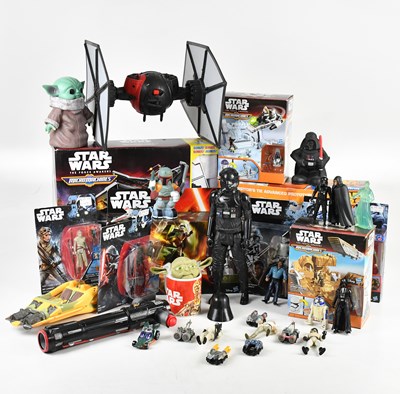 Lot 5 - STAR WARS; a collection of Star Wars vehicles...