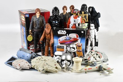 Lot 17 - STAR WARS; a collection of Stars Wars figures,...