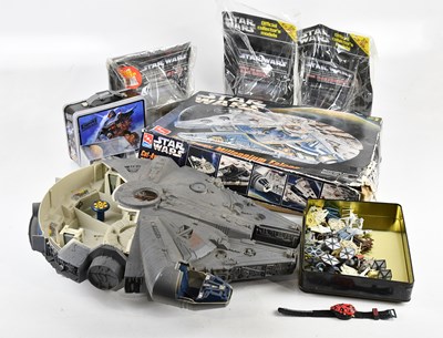 Lot 18 - STAR WARS; a collection of Star Wars models,...