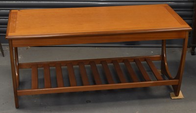 Lot 61 - G-PLAN; a teak rectangular coffee table with...