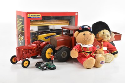 Lot 952 - TRI-ANG; a vintage red painted truck and a...