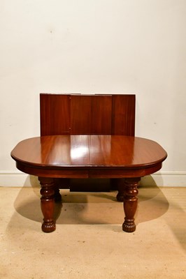 Lot 186 - A Victorian mahogany extending dining table,...