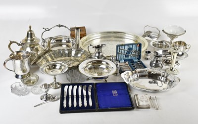 Lot 24 - A collection of silver plated items including...