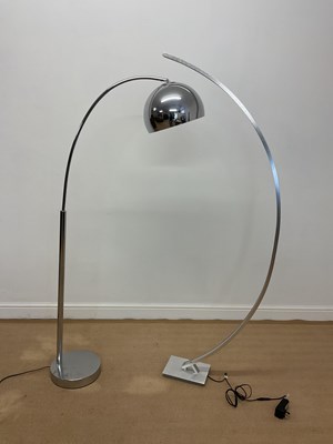 Lot 681 - Two contemporary floor lamps, comprising a...