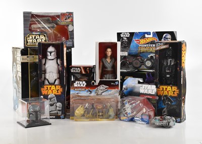 Lot 13 - STAR WARS; a collection of Star Wars figures,...