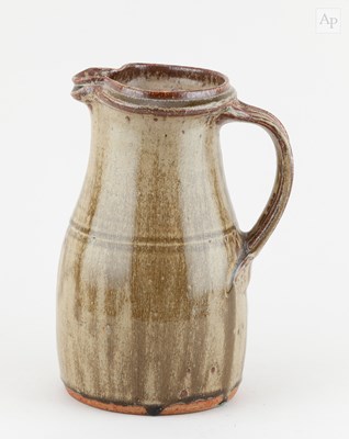 Lot 553 - RICHARD BATTERHAM (1936-2021); a stoneware jug...