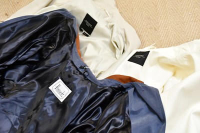 Lot 1964 - HARRODS; a full length blue lady's trench coat,...