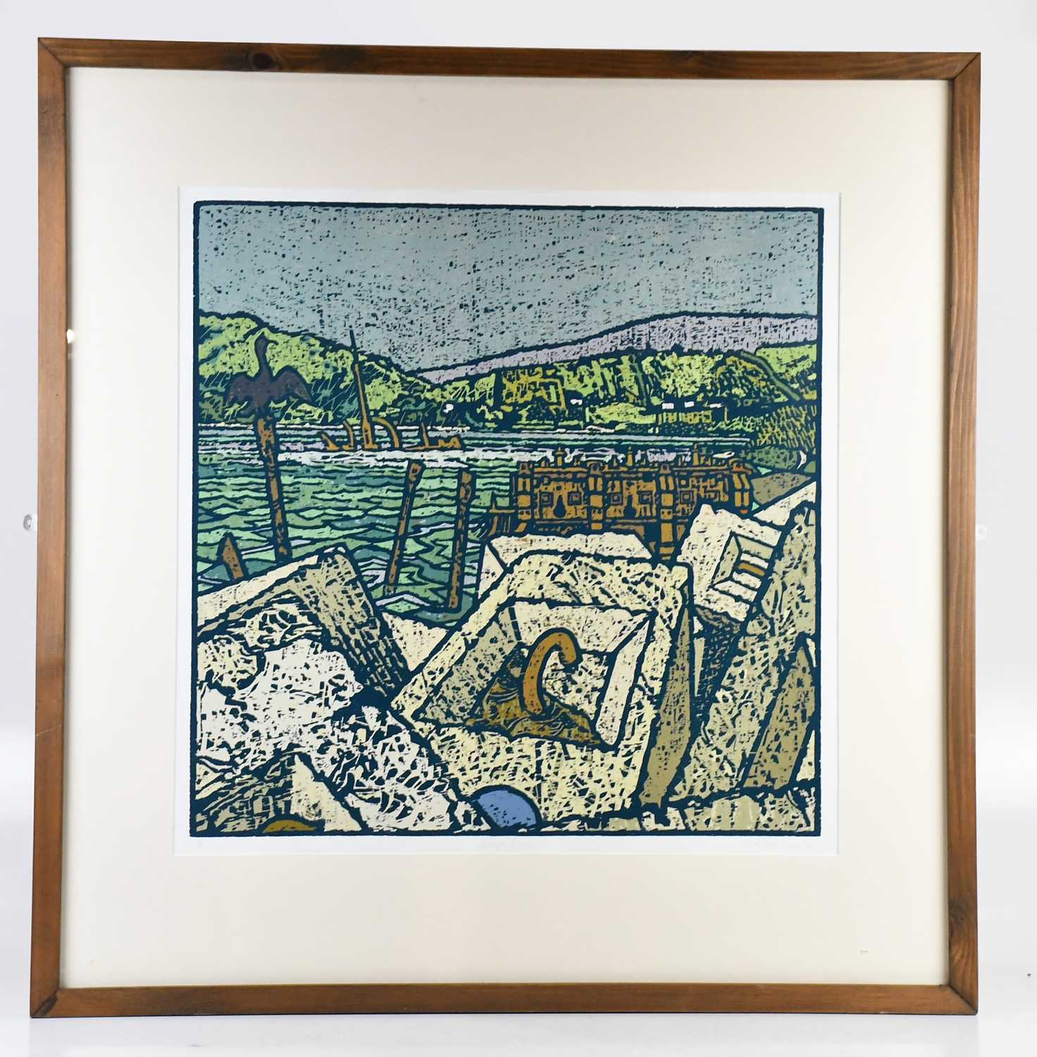 Lot 16 - ANTHONY RATCLIFFE (b.1954); woodcut print,...