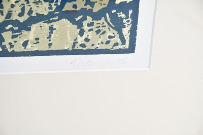 Lot 16 - ANTHONY RATCLIFFE (b.1954); woodcut print,...