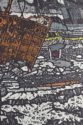 Lot 22 - ANTHONY RATCLIFFE (b.1954); woodcut print,...