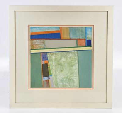Lot 34 - IAN CHAPMAN; a pair of collages, 'Alentejo',...