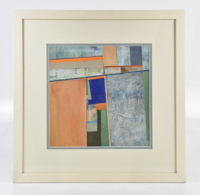 Lot 34 - IAN CHAPMAN; a pair of collages, 'Alentejo',...