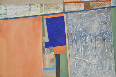 Lot 34 - IAN CHAPMAN; a pair of collages, 'Alentejo',...