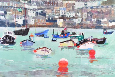 Lot 17 - ANNE ASPINALL (b.1949); mixed media, 'Across...