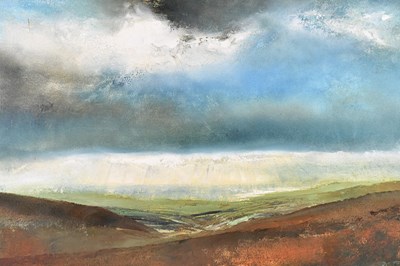 Lot 117 - BRUNO CAVELLEC; oil on canvas, 'Approaching...