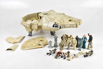 Lot 19 - STAR WARS; a Star Wars Millennium Falcnn ship,...