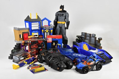 Lot 41 - BATMAN; a collection of Batman figures,...