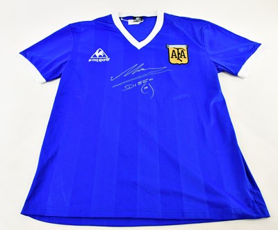 Lot 1184 - DIEGO MARADONA; an Argentina 86 retro style...