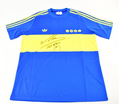 Lot 1211 - DIEGO MARADONA; a Boca Juniors retro style...