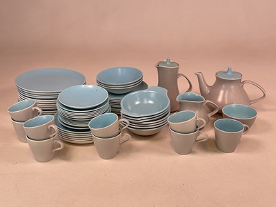 Lot 212 - POOLE POTTERY; a quantity of 'Twintone' dinner...