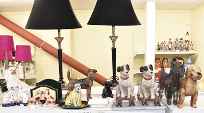 Lot 363 - A collection of dog ornaments and figures etc...