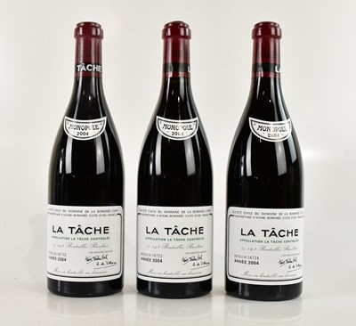 Lot 721 - RED WINE; three bottles La Tache Monopole 2004...