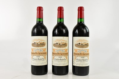 Lot 804 - RED WINE; three bottles Château...