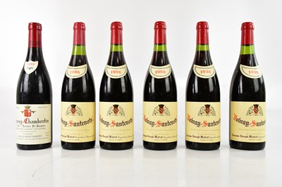 Lot 776 - RED WINE; five bottles Volnay-Santenots 1996,...