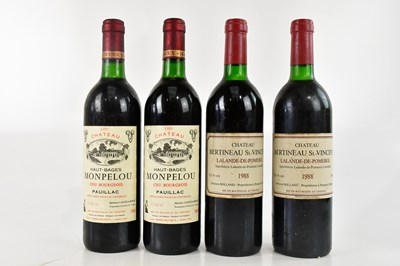 Lot 798 - RED WINE; two bottles Château Bernineau...