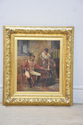 Lot 825 - HENRY GILLARD GLINDONI (1852-1913); oil on...