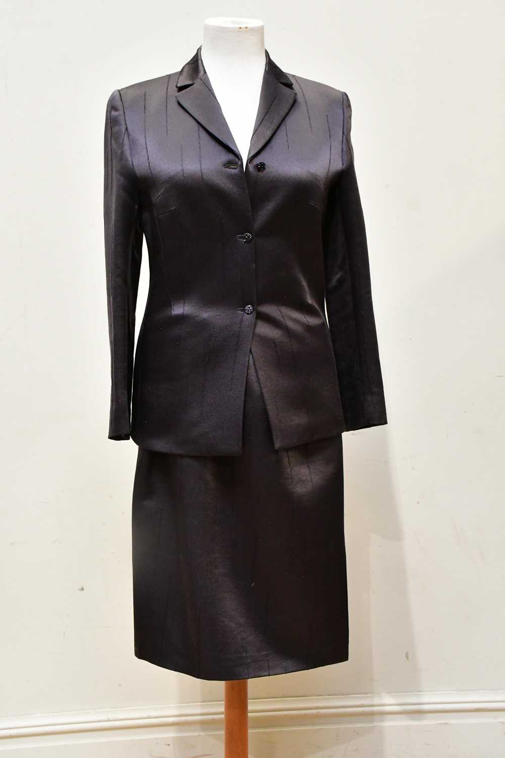Lot 1998 - VALENTINO; a grey wool fully lined suit...