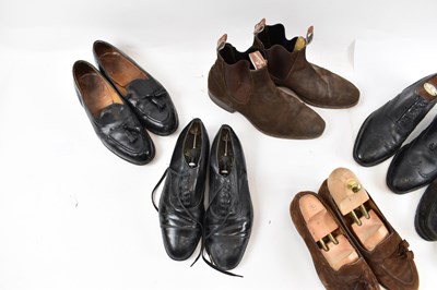 Lot 464 - Seven pairs of men's shoes, loafers, Chelsea...