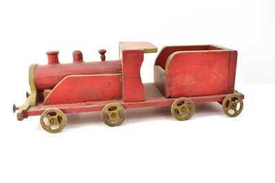 Lot 433 - An early 20th century handmade wooden children'...