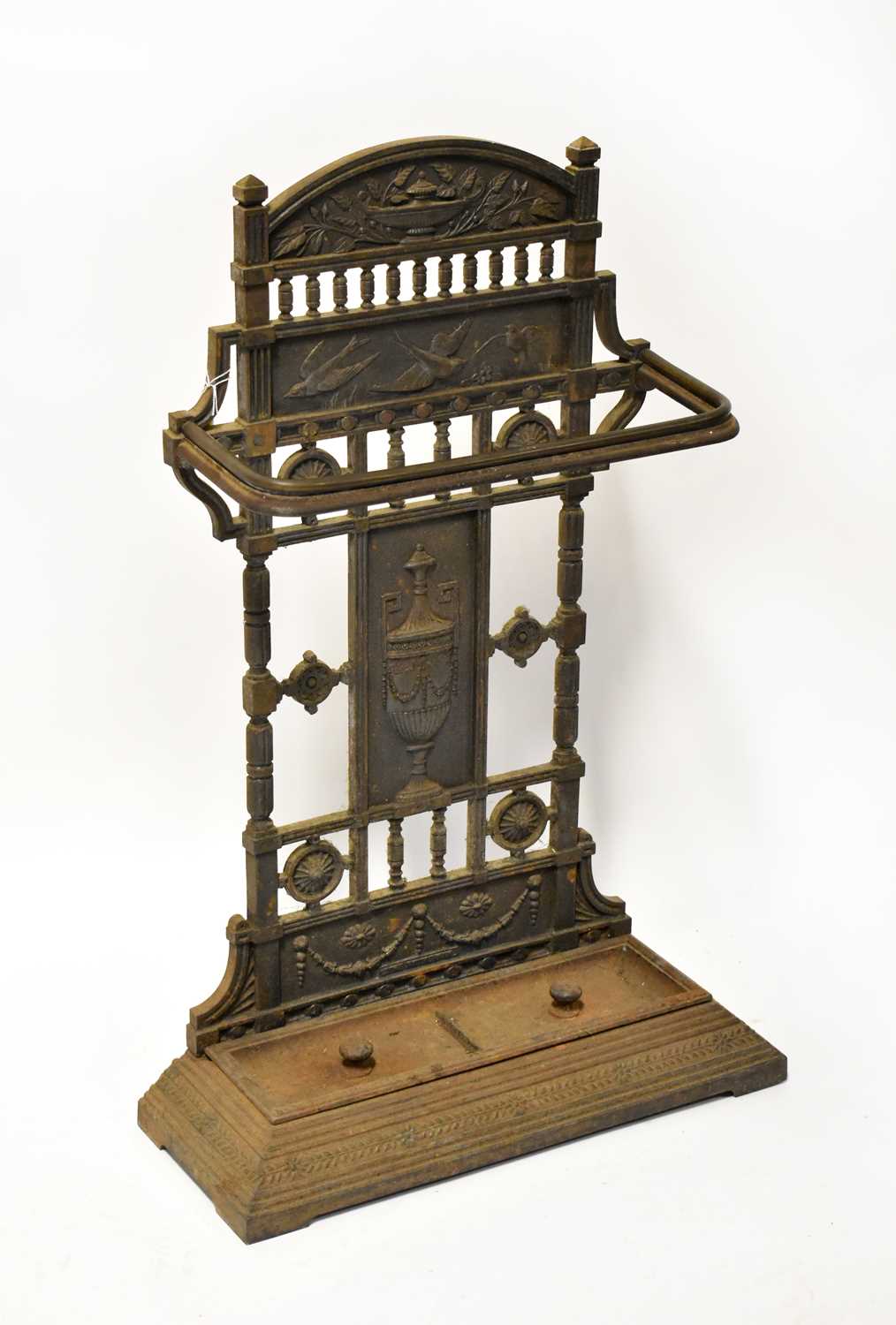 Lot 44 - A 19th century Coalbrookdale-style cast iron...