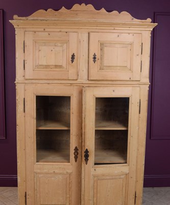 Lot 284 - A late 19th century French pine farm kitchen...