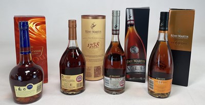 Lot 134 - COGNAC; two 70cl bottles of Remy Martin Fine...