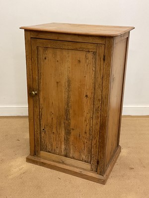 Lot 797 - A pine cupboard with two shelves, height 103cm,...