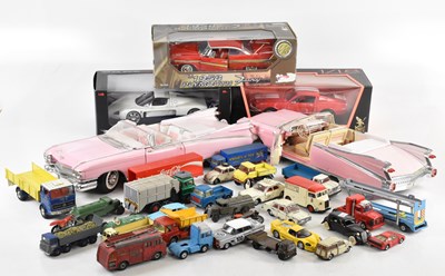 Lot 77 - A collection of die-cast and model vehicles...